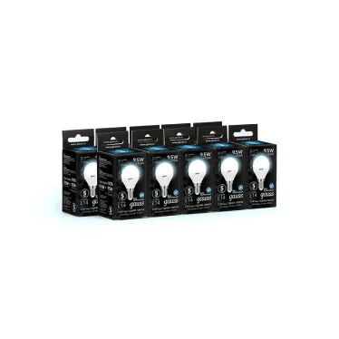 Лампа светодиодная LED 9.5Вт E14 220В 4100К Globe | 105101210 | Gauss