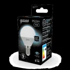 Лампа светодиодная LED 9.5Вт E14 220В 4100К Globe | 105101210 | Gauss