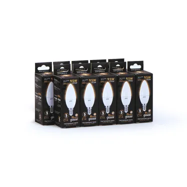 Лампа светодиодная LED 9.5Вт E14 220В 3000К Candle (свеча) | 103101110 | Gauss