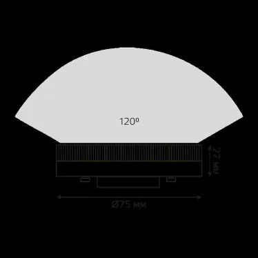 Лампа светодиодная LED 8Вт GX53 220В 4100К диммируемая | 108408208-D | Gauss