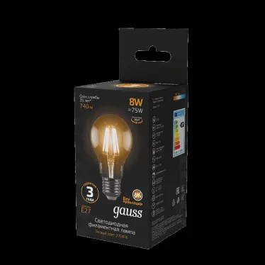 Лампа светодиодная LED 8Вт E27 220В 2700К A60 | 102802108 | Gauss