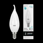 Лампа светодиодная LED 8Вт E14 220В 4100К Elementary свеча на ветру | 34128 | Gauss
