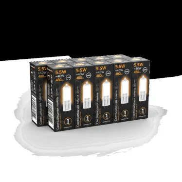 Лампа светодиодная LED G4 AC220-240V 5.5W 480lm3000K Glass | 107807105 | Gauss