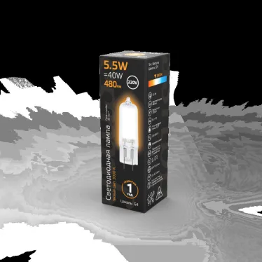 Лампа светодиодная LED G4 AC220-240V 5.5W 480lm3000K Glass | 107807105 | Gauss