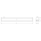 Светильник светодиодный линейный LLED-02-08W-4000-MS-W с датчиком движения (25/875)