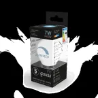 Лампа светодиодная LED 7Вт E27 220В 4100К шар, диммируемая | 105102207-D | Gauss