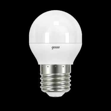 Лампа светодиодная LED 7Вт E27 220В 4100К шар, диммируемая | 105102207-D | Gauss