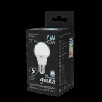 Лампа светодиодная LED 7Вт E27 220В 4100К A60 | 102502207 | Gauss