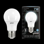 Лампа светодиодная LED 7Вт E27 220В 4100К A60 | 102502207 | Gauss