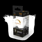Лампа светодиодная LED 7Вт E27 220В 3000К шар, диммируемая | 105102107-D | Gauss