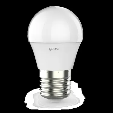 Лампа светодиодная LED 7Вт E27 220В 2700К шар, диммируемая | 105102107-S | Gauss