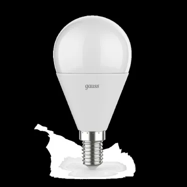 Лампа светодиодная LED 7Вт E14 220В 4100К шар, диммируемая | 105101207-D | Gauss