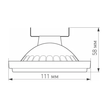 Лампа светодиодная AR111-UNIT-G53-12W- Warm3000 (WH, 120 deg, 12V) | 026887 | Arlight