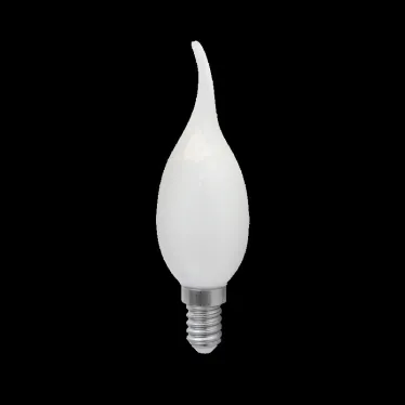 Лампа светодиодная Filament Свеча на ветру 9W 590lm 3000К Е14 milky диммируемая LED 1/10/50 | 104201109-D | Gauss