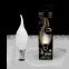 Лампа светодиодная Filament Свеча на ветру 9W 590lm 3000К Е14 milky диммируемая LED 1/10/50 | 104201109-D | Gauss