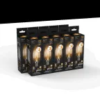 Лампа светодиодная Black LED Filament Свеча E14 7W 550lm 2700К step dimmable | 103801107-S | Gauss