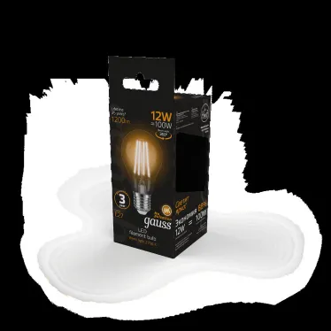Лампа светодиодная Filament А60 12W 1200lm 2700К Е27 LED | 102902112 | Gauss