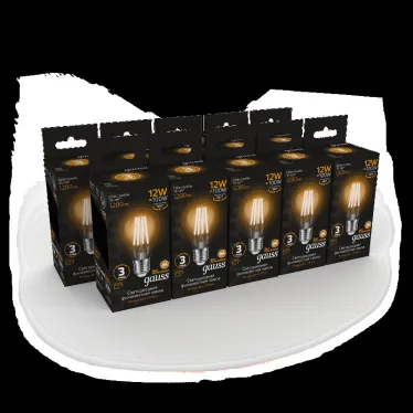 Лампа светодиодная Filament А60 12W 1200lm 2700К Е27 LED | 102902112 | Gauss