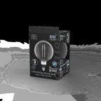 Лампа светодиодная LED Vintage Filament Straight G200 6W E27 200*283mm Gray 330lm 4000K 1/6 | 154802205 | Gauss