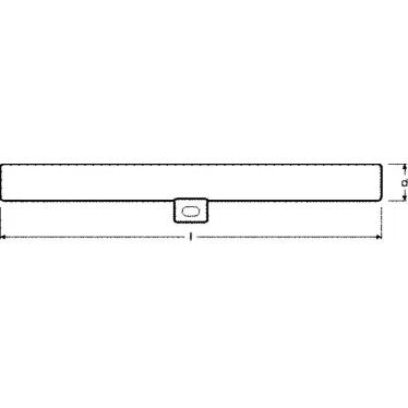 Лампа светодиодная матовая LEDinestra 25 3, 5W/827 S14d FR | 4058075817753 | Osram