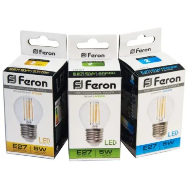 Лампа светодиодная LB-61 Шарик E27 5W 2700K | 25581 | Feron