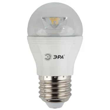 Лампа светодиодная LED P45-7W-827-E27-Clear (диод,шар,7Вт,тепл,E27) | Б0017243 | ЭРА
