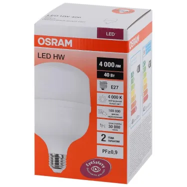 Лампа светодиодная промышленная LED HW 40W/840 230V E27 10X1 4000Лм | 4058075576810 | OSRAM
