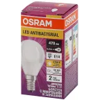 Лампа светодиодная LED Antibacterial P 4,9W/827 230VFR E14 10X1 | 4058075561571 | OSRAM