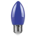 Лампа светодиодная для белт лайта LB-376 (1W) 230V E27 синий свеча | 25925 | FERON