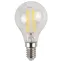 Лампа светодиодная F-LED P45-7W-840-E14 (филам, шар, 7Вт, нейтр, E14) (10/100/3000) | Б0049891 | ЭРА