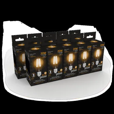 Лампа светодиодная Filament А60 20W 1800lm 2700К Е27 LED | 102902120 | Gauss