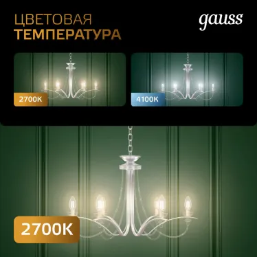 Лампа светодиодная Filament А60 20W 1800lm 2700К Е27 LED | 102902120 | Gauss