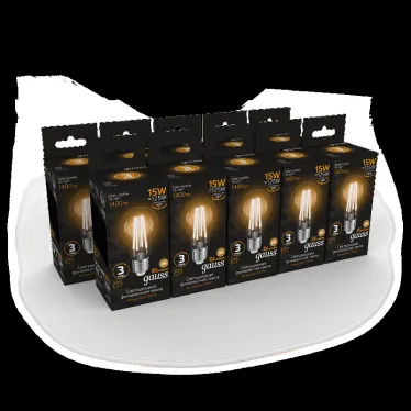 Лампа светодиодная Filament А60 15W 1400lm 2700К Е27 LED | 102902115 | Gauss