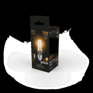 Лампа светодиодная Filament А60 15W 1400lm 2700К Е27 LED | 102902115 | Gauss