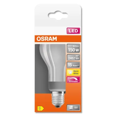 Лампа светодиодная LED SUPERSTAR CLASSIC A 150 18 W/2700K E27 | 4058075437326 | OSRAM