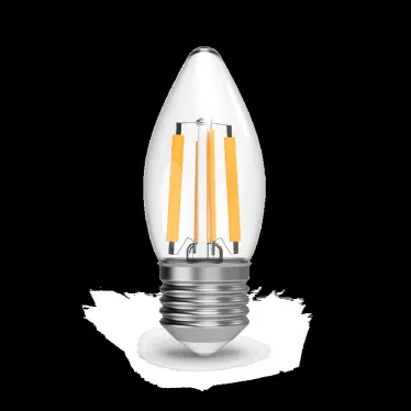 Лампа светодиодная Filament Свеча 7W 580lm 4100К Е27 LED 1/10/50 | 103802207 | Gauss