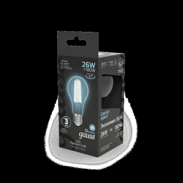 Лампа светодиодная Filament А70 26W 2700lm 4100К Е27 LED 1/10/40 | 102902226 | Gauss