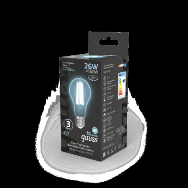 Лампа светодиодная Filament А70 26W 2700lm 4100К Е27 LED 1/10/40 | 102902226 | Gauss