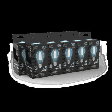 Лампа светодиодная Filament А70 26W 2700lm 4100К Е27 LED 1/10/40 | 102902226 | Gauss