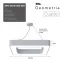 Светильник LED Geometria Quadro SPO-161-W-40K-060 60Вт 4000К 5500Лм IP40 600х80 белый подвесной драйвер внутри
