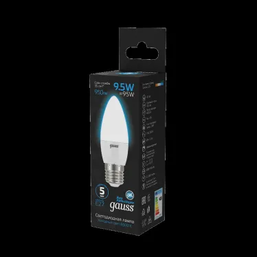 Лампа светодиодная Свеча 9.5W 950lm 6500К E27 LED 1/10/50 | 103102310 | Gauss