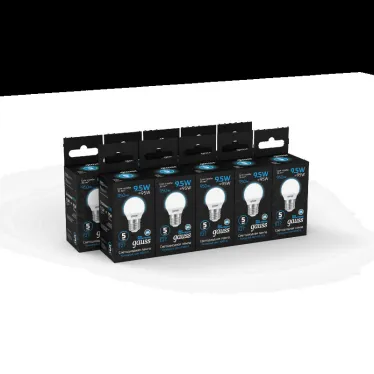 Лампа светодиодная Шар 9.5W 950lm 6500K E27 LED 1/10/100 | 105102310 | Gauss