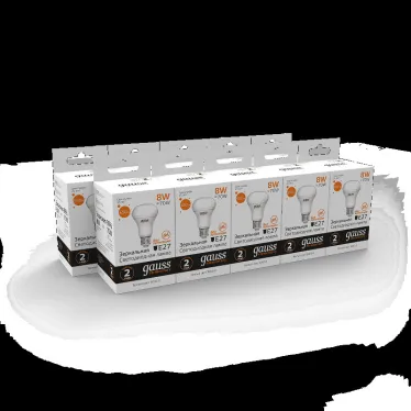 Лампа светодиодная Elementary R63 8W 650lm 3000K Е27 LED 1/10/50 | 63218 | Gauss