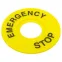 Табличка для кнопок 22 мм EMERGENCY STOP
