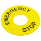 Табличка для кнопок 22 мм EMERGENCY STOP