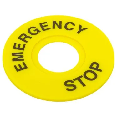 Табличка для кнопок 22 мм EMERGENCY STOP