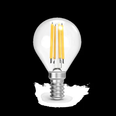 Лампа светодиодная Filament Шар 13W 1150lm 4100К Е14 LED 1/10/50 | 105801213 | Gauss