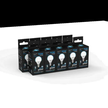 Лампа светодиодная Шар 9.5W 950lm 6500K E14 LED 1/10/100 | 105101310 | Gauss