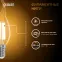 Лампа светодиодная Filament Свеча на ветру 13W 1100lm 2700К Е14 LED 1/10/50 | 104801113 | Gauss