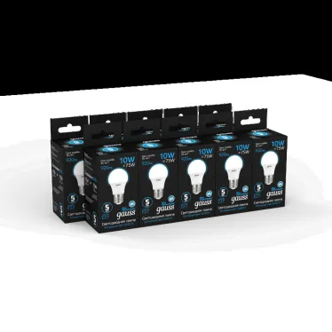 Лампа светодиодная A60 10W 920lm 6500K E27 LED 1/10/50 | 102502310 | Gauss